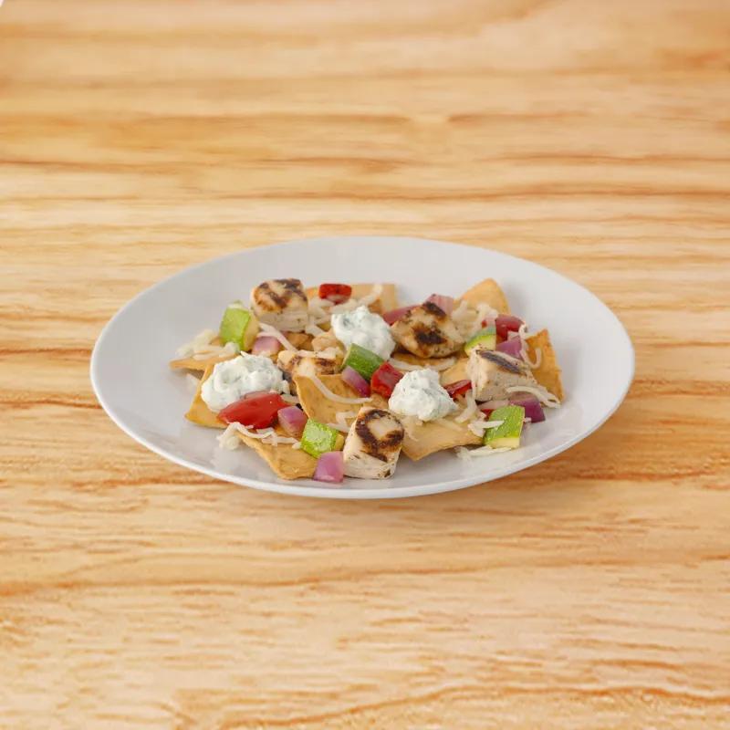 Greek Chicken Nachos with Stacy's Multigrain Pita Chips