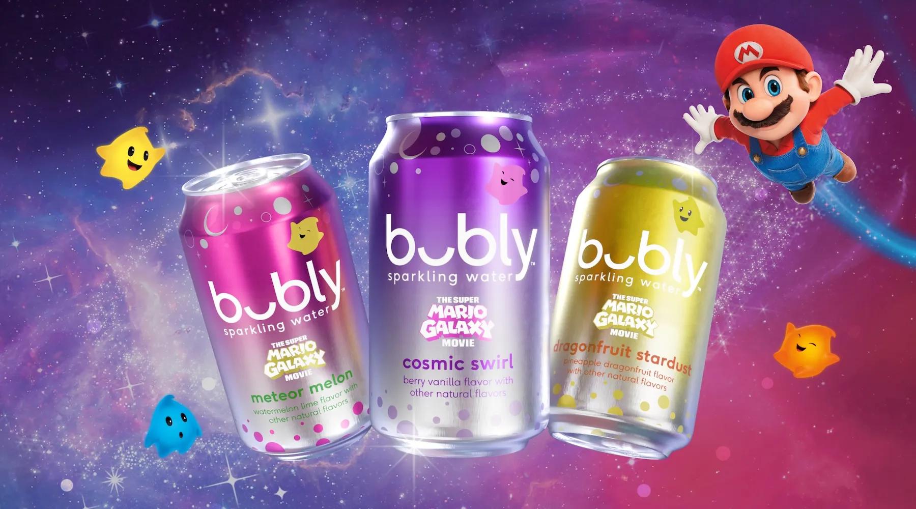 bubly-sparkling-water-mario-galaxy-movie-flavors