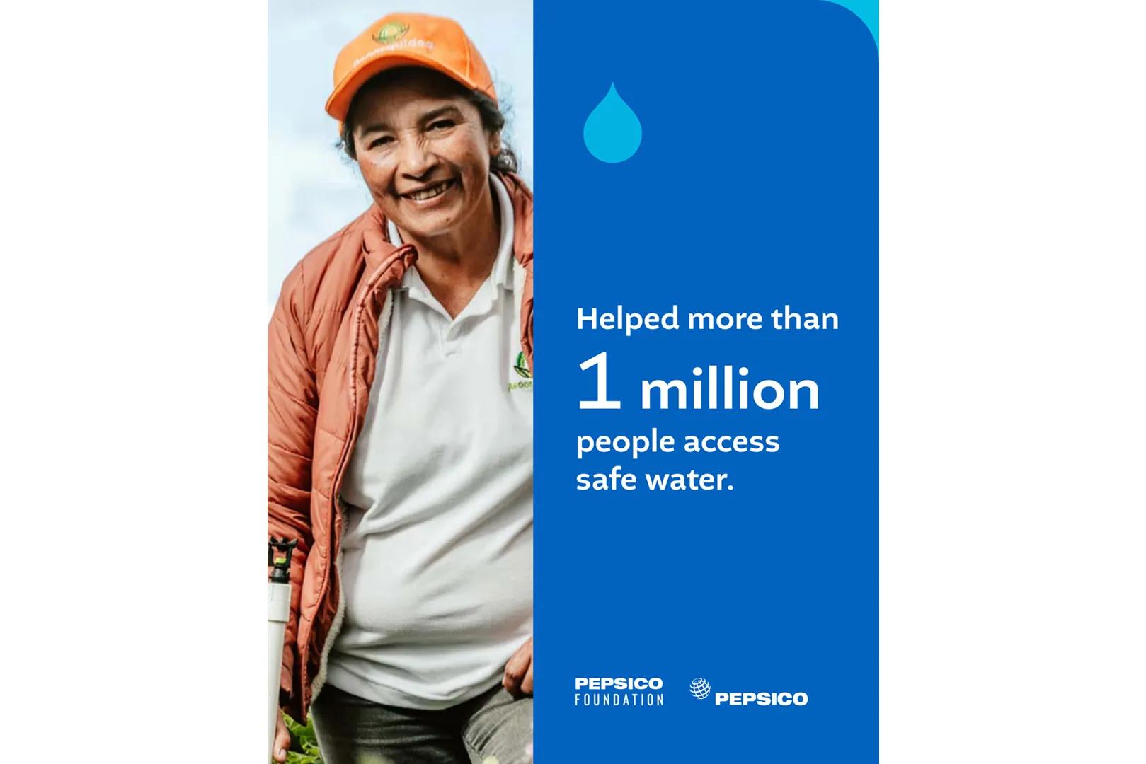 Helped more than 1 million people access safe water.