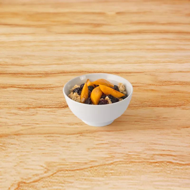 Peach and Cherry Warm Oats Bowl with Quaker Kettle Hearty Oats