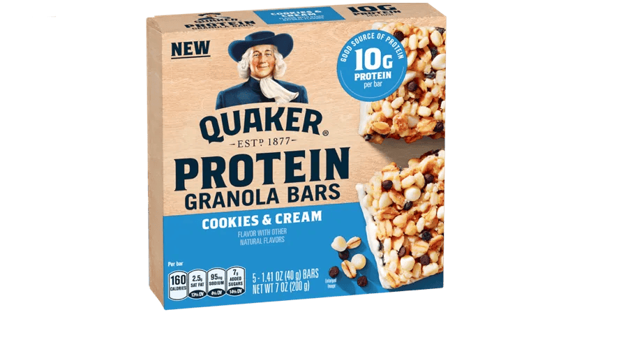 quaker-protein-granola-bar-cookies-cream-front