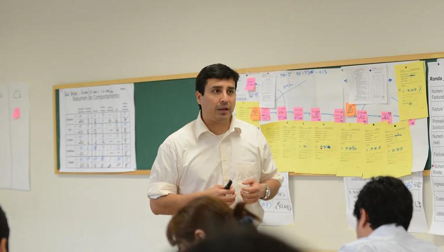 Marco leads a pre-COVID-19 Lean Six Sigma training.