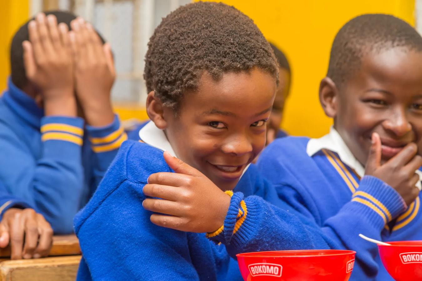 Breakfast at Imbubu Primary School