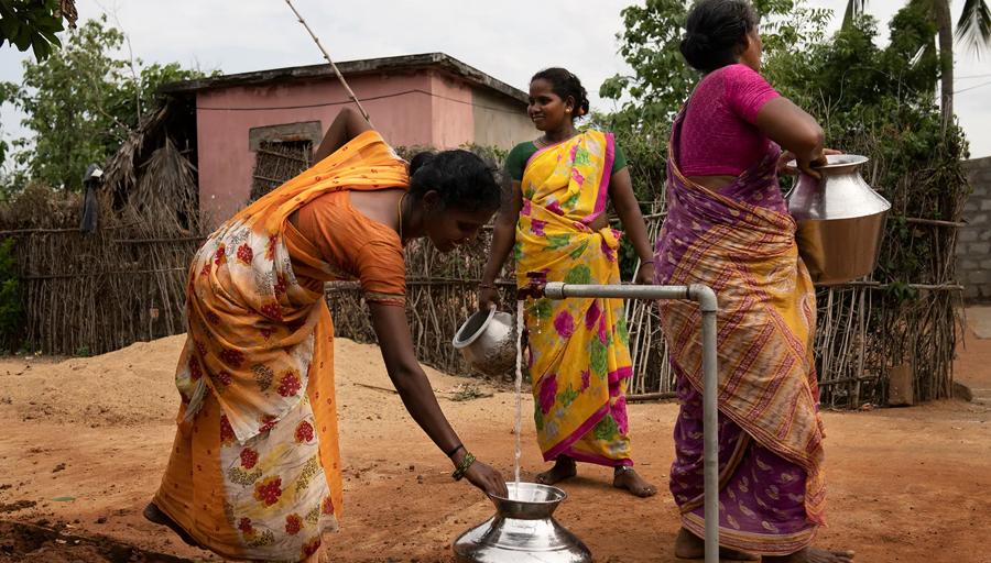 One of the taps The PepsiCo Foundation and WaterAid installed in Anandapuram, India