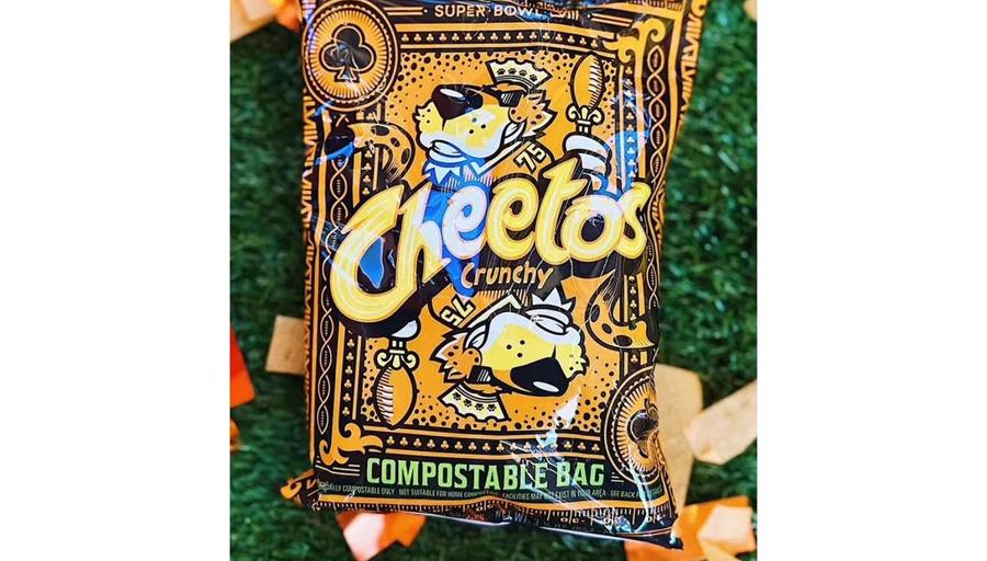 Industrially compostable Cheetos bag trialed at Super Bowl LVIII