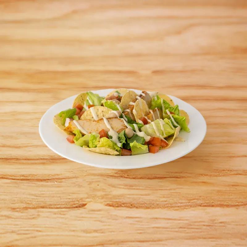 Chicken Caesar Salad Crunch Bowl with Tostitos Reduced Fat Crispy Rounds