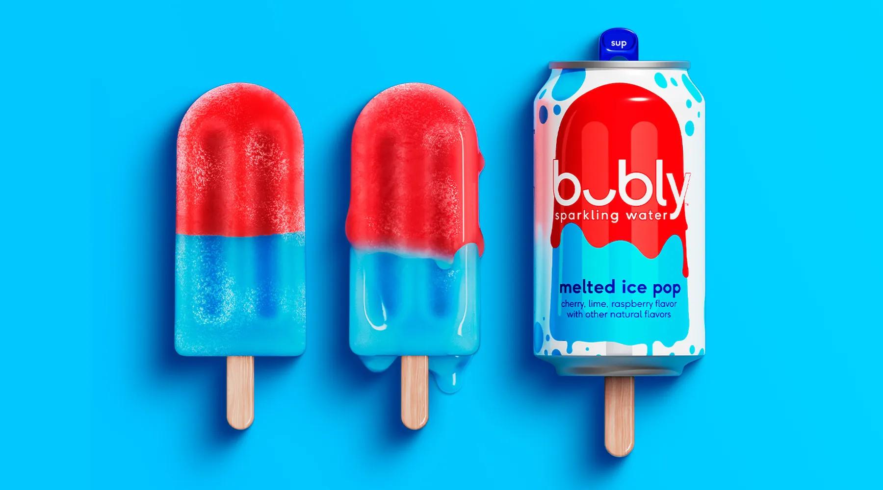 bubly Melted Ice Pop Key Visual